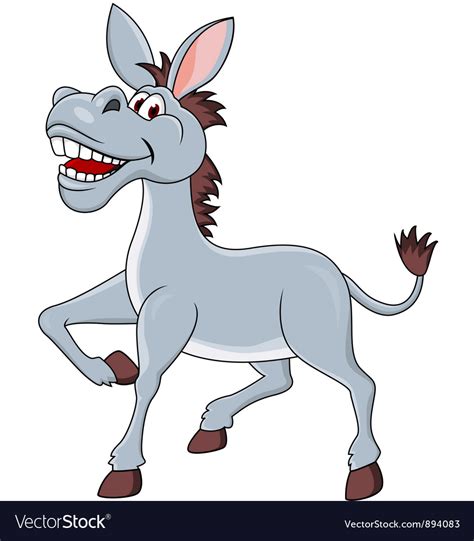 Download Donkey cartoon Royalty Free Vector Image - VectorStock