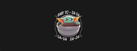 1600x600 Resolution Cool Baby Yoda Minimalist 1600x600 Resolution