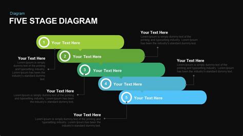 Five Stage Diagram Powerpoint And Keynote Template Slidebazaar