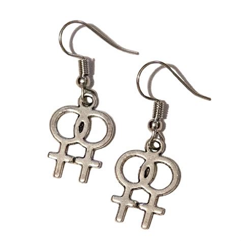 double venus lesbian earrings ⋆ pride shop nz