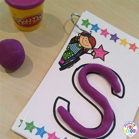 Making Letters With Playdoh On Letter Mats Helps Students Learn Letters