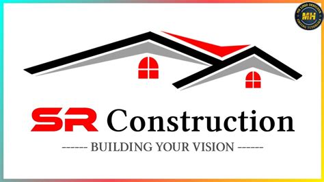 How To Make Construction Logo How To Make Home Logo Tutorial House