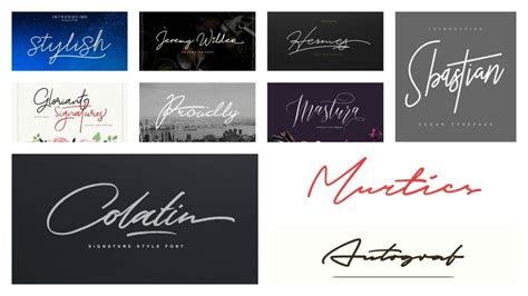 50 Signature Fonts To Improve Your Designs Inspirationfeed