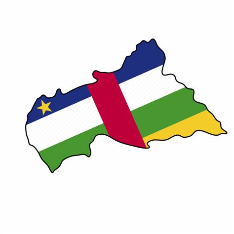 Central African Republic Flag Country Icon Download On Iconfinder