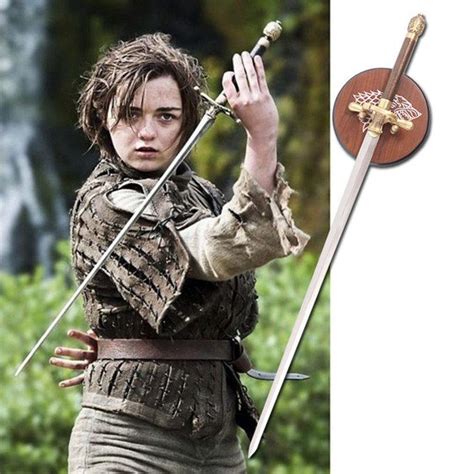 Sword Needle Arya Starks Game Of Thrones Blade With Plaque Stark