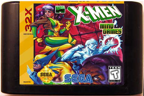 X Men Mind Games Unreleased Prototype Sega 32x Reproduction Cartridge Crebbatech High