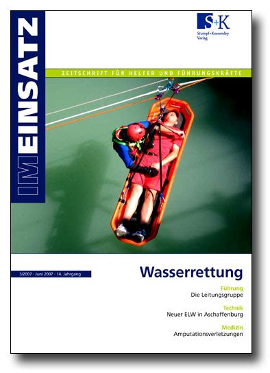 Mit Hightech Ins Nasse Wasserrettung Sk Verlag Für Notfallmedizin
