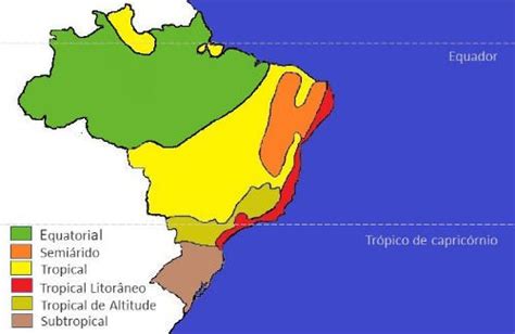 Climas do Brasil Toda Matéria