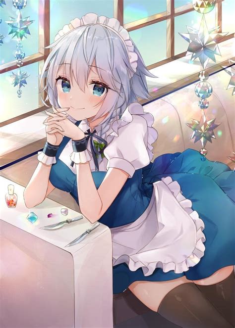 Sakuya Izayoi Touhou Shorthairedwaifus