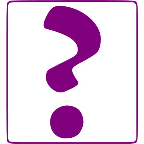 Purple Question Mark 10 Icon Free Purple Question Mark Icons