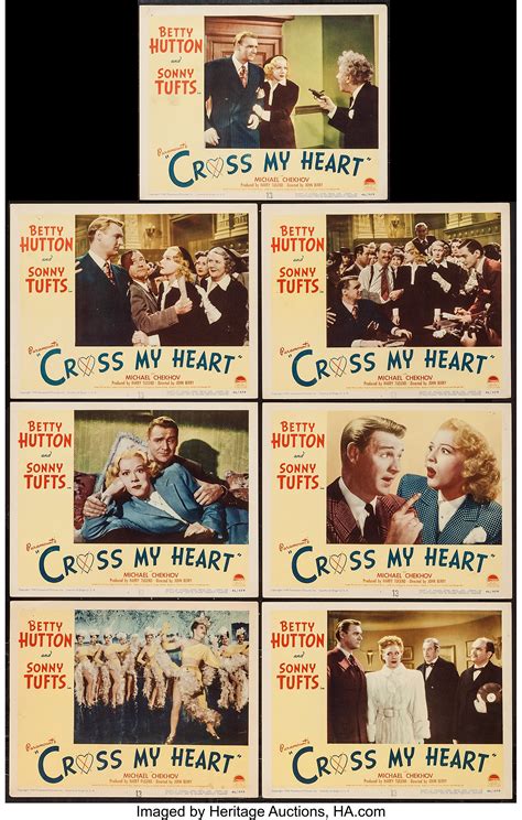 Cross My Heart Paramount 1946 Lobby Cards 7 11 X 14 Lot 51116 Heritage Auctions