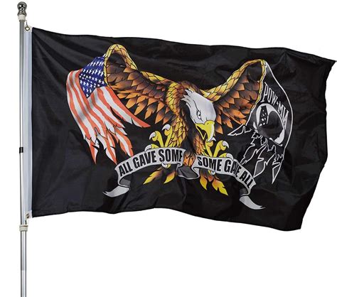 buy homissor pow mia eagle flag 3x5 outdoor all gave some some gave all flags banner online at