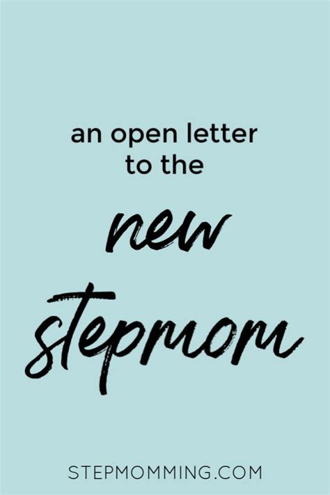 An Open Letter To The New Stepmom Step Momming