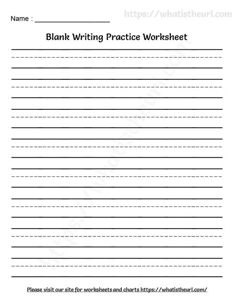 Blank Handwriting Practice Sheets Printable
