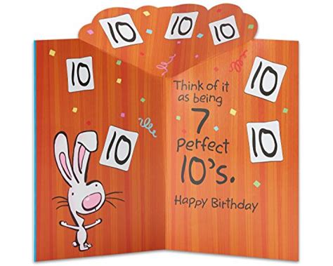 American Greetings Funny Th Birthday Cards Pop Up Cartoon Bunny Happie Shops