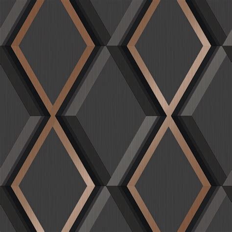 I Love Wallpaper Profile Geometric Wallpaper Charcoal
