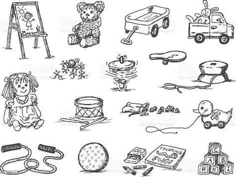 Toy Doodles Stock Vector Art 162712668 Istock