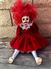 OOAK Sitting Red Clown Creepy Horror Doll Art by Christie Creepydolls ...