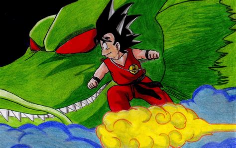 Goku And Shenron By Krizeii On Deviantart