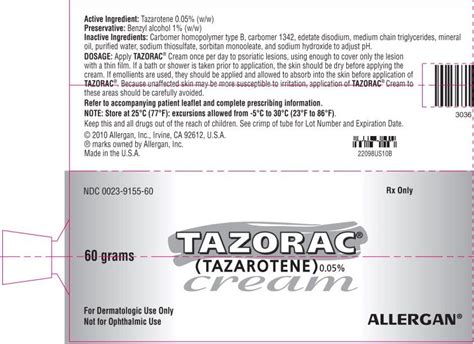 Tazorac 30g Cream Wrinkles This Is Super Strength Though Psoriatic