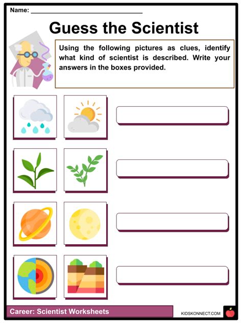 Scientists Facts Worksheets History Types And Requirements For Kids
