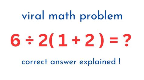 Viral Math Problem 6÷212 Correct Answer Explained By Mathematician