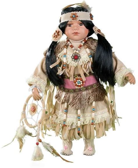 16 Porcelain Indian Doll Ayasia D16665 Kinnex Dolls