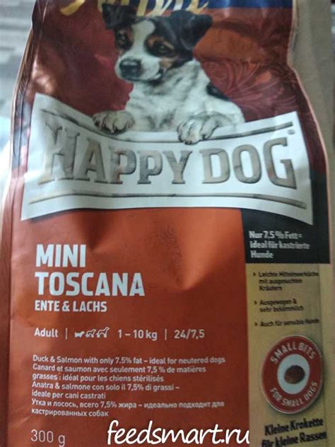Happy Dog Supreme Mini Toscana рейтинг обзор корма сравнение и