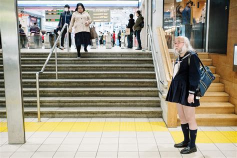 A Bearded Schoolgirl Uniform Wearing Japanese Man — Tokyo Times