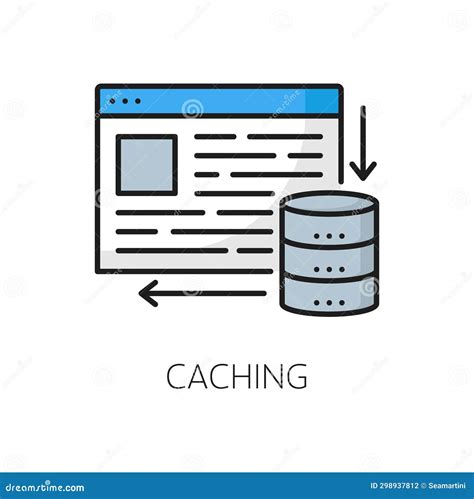 Caching CDN Stock Illustration Illustration Of Network 298937812
