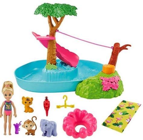 Mattel Barbie And Chelsea The Lost Birthday Splashtastic Pool Surprise