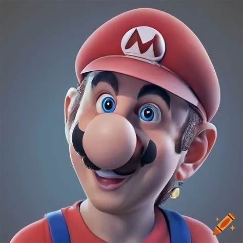 Realistic Depiction Of Super Mario In High Resolution On Craiyon