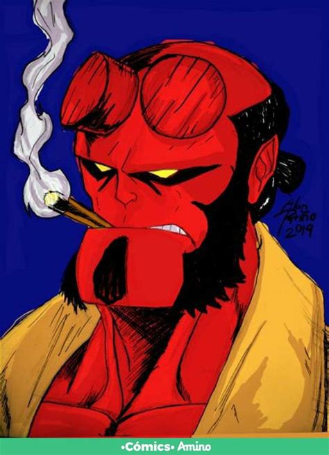 Dibujo De Hellboy A Mi Propio Estilo Cómics Amino