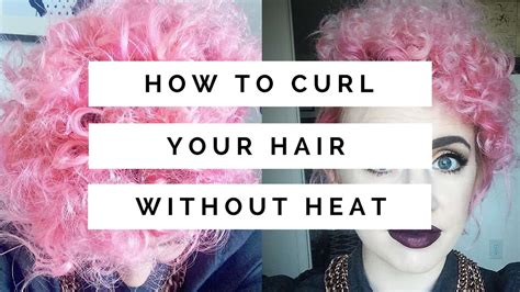 There are two methods to curl your hair. An EASY Way to Curl Short Hair Without Heat - YouTube