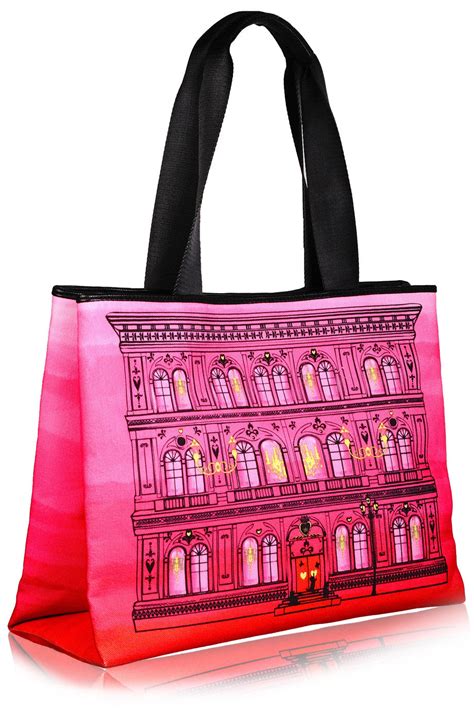 Love Moschino Palazzo Fuchsia Red Canvas Bag Pret A Beaute