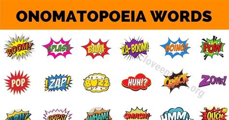 Onomatopoeia Wonderful List Of 120 Words That Describe Sounds Love