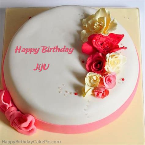 ️ Roses Happy Birthday Cake For Jiju