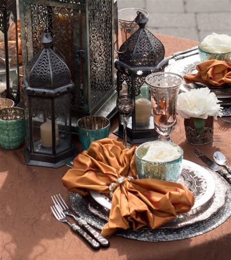 Vibrant Moroccan Fusion Tablescape West Coast Weddings Venue Poets