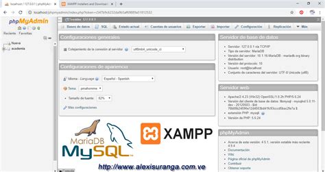 Como Crear Una Base De Datos En Mysql Usando Phpmyadmin Alexis Uranga