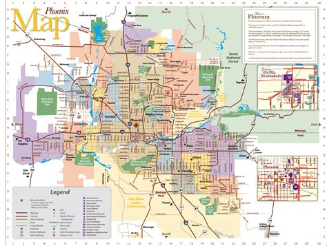 City Of Phoenix Map World Map 07