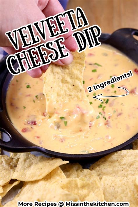 Velveeta Cheese Dip Rotel Queso Miss In The Kitchen