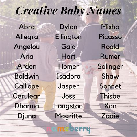 Creative Baby Names Baby Creative Names Check More At Babyname1