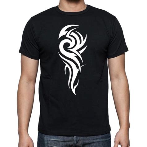 Maori Tribal Tattoo 2 Black T T Shirt Mens Tee Black 00166