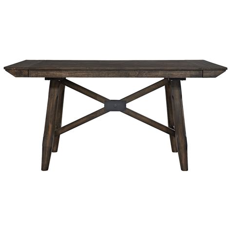 Liberty Furniture Double Bridge Contemporary Gathering Table With Two