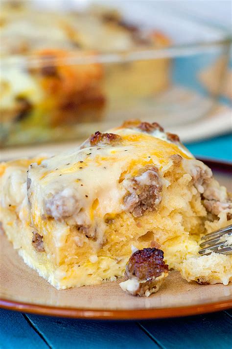 Biscuits And Gravy Egg Casserole This Delicious Version Of Biscuits