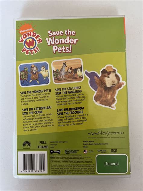 Wonder Pets Save The Wonder Pets Dvd Nickelodeon Animation Region