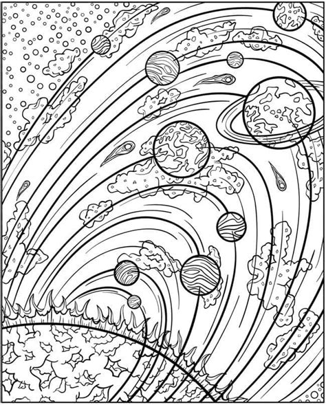 Coloriage Système Solaire Pour Adultes télécharger et imprimer