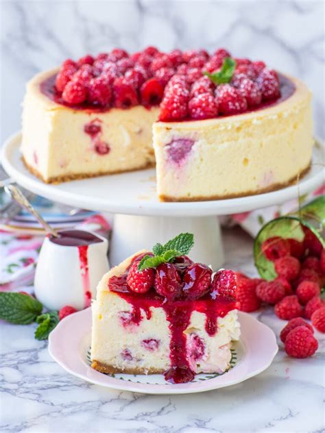 Amazing White Chocolate Raspberry Cheesecake Recipe Video Tatyanas Everyday Food