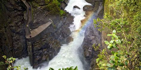 Cascada Pailon Del Diablo Ruta Baños Puyo Ecuador Planetandes