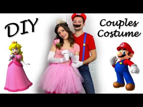 Leider habe ich nur noch das kleid. Princess Peach & Mario DIY Halloween Couples Costume - YouTube